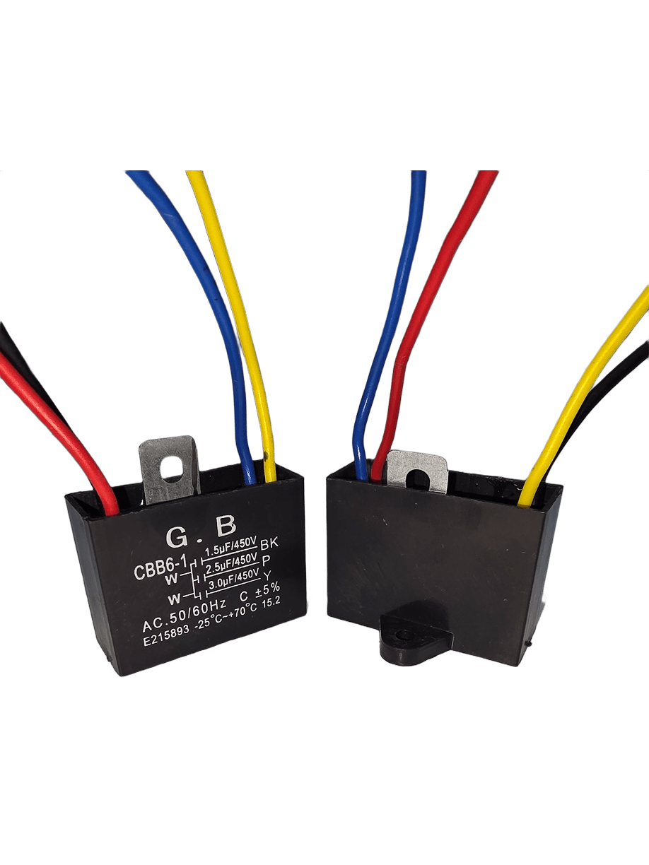 CAPACITOR 4 WIRE 1.5,2.5/3MFD